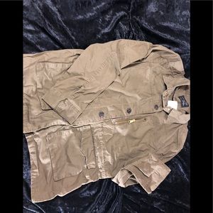 Olive Trench Style Jacket
